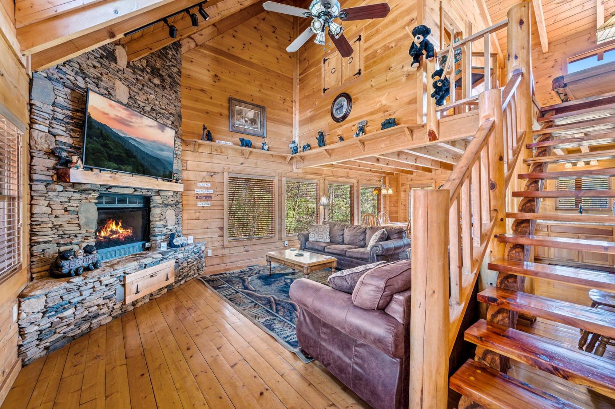 Bearfoot Pines - True Log Cabin - Wi-Fi, Hot Tub, Fishing, Deck With Views! - Mins To Pf Sevierville Exterior foto